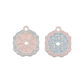Ciondolo a farfalla in stile tradizionale cinese in smalto rosa e blu per gioielli DIY - 16# Ciondolo Retrò Moneta Shan-Gui (BJI1169) / 1 Pezzo