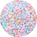 Ανάμεικτες χάντρες ρητίνης σε χρώματα macaron για κατασκευή κοσμημάτων DIY - 3x6mm Τρύπα περίπου 1mm 10g/συσκευασία περίπου 70τμχ / Τυχαία Ανάμιξη