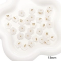 Ciondolo a fiore di ciliegio bianco da 13mm per la creazione di gioielli fai da te - Fiore di Pero Bianco