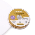 Fil à perles doré en acier inoxydable 0,5mm, bobine 40m pour bijoux DIY - 0.5mm x 40m / Or