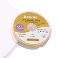 Fil de perlage en acier inoxydable 1x7 doré clair avec revêtement en nylon 0,5mm 40m - 0.5mm x 40m / Or clair