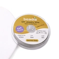 Fil d'acier inoxydable de 0,5 mm pour bijoux DIY avec revêtement en nylon, 40m - 0.5mm x 40m / Acier