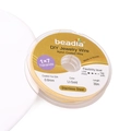 Fil en acier inoxydable 0,6mm doré clair avec revêtement nylon pour bijoux DIY bobine 30m - 0.6mm x 30m / Or clair