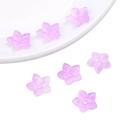 Perles de fleurs de cerisier en verre violet translucide pour bijoux DIY et bracelets - Fleur Pointue Dégradé Violet