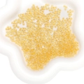 Vibrant translucent yellow glass seed beads for DIY handmade jewelry and beaded crafts - 2.0mm / Gold