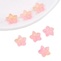 Perles fleur de cerisier rose dégradé nacré pour bijoux DIY et accessoires cheveux - Fleur Pointue Rose Orange Doré