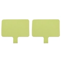 Universal light green T-shape phone lanyard pads made of durable microfiber velvet fabric - Approx. 6x6.5cm / Green