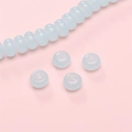 Light blue translucent abacus glass beads for DIY handmade jewelry and bracelets - Light Blue