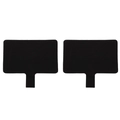 Durable black flannel lanyard gaskets for phone patch DIY anti-lost card fixed clips - Approx. 6x6.5cm / Black