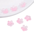 Perles en verre en forme de fleur de cerisier rose clair pour bijoux DIY - Fleur de Cerisier Dégradé Rose Clair