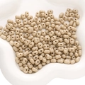 Perline di semi a 2 fori in acrilico beige 8x5mm a forma di arachide per gioielli fai-da-te - 8x5mm (50 pezzi/confezione) / Marrone
