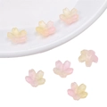 Perles fleurs de cerisier dégradées rose et jaune pour bijoux DIY et accessoires - Fleur de Cerisier Dégradé Rose Orange