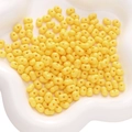 Perle in acrilico giallo a forma di arachide per gioielli fai da te e bracciali - 8x5mm (50 pezzi/confezione) / Giallo