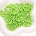 Perle a forma di arachide in acrilico verde erba 8x5mm per gioielli fai da te in ceramica - 8x5mm (50 pezzi/confezione) / Verde