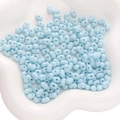 Perline in acrilico azzurro a forma di arachide 8x5mm per la creazione di gioielli fai-da-te - 8x5mm (50 pezzi/confezione) / Blu