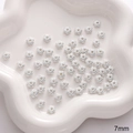 7mm silver alloy flower spacer beads for DIY jewelry making and handmade bracelets - 7mm / 1# Five-Petal Flower