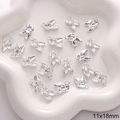 Silver 11x18mm rose flower alloy pendant charm for DIY jewelry and bracelet making - Rose Style 15