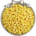 Perline in acrilico opaco giallo brillante 4x7mm per la creazione di gioielli e bracciali - 50 Pezzi/Confezione / Giallo