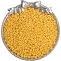 Perles de rocaille jaune vif pour bijoux DIY dans un plateau argenté décoratif - 4mm Trou Env. 0.5mm 10g/Paquet Env. 110pcs / Or