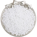 4mm white round glass seed beads for DIY jewelry making and handmade accessories - 4mm (10g/Pack) / Porcelain White