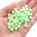 8-10mm mint green matte acrylic round beads for DIY handmade bracelets and jewelry - Mint Green