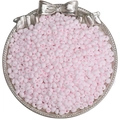 Perles de rocaille mates rose clair pour bijoux DIY dans un plateau argenté - 4mm Trou Env. 0.5mm 10g/Paquet Env. 110pcs / Rose Clair