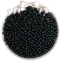 Polished 4mm black glass seed beads for DIY jewelry making in a decorative tray - 4mm (10g/Pack) / Dark Green Porcelain