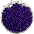4mm glossy deep purple glass round seed beads for DIY jewelry making in silver tray - 4mm (10g/Pack) / Royal Blue Porcelain