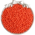 Vibrant orange 4mm glass seed beads for DIY jewelry making in a silver metal tray - 4mm (10g/Pack) / Porcelain Orange