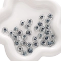 Perles en verre 12x7mm à facettes bleu ondulé pour la création de bijoux artisanaux - 12x7mm (1 Pièce/Paquet) / Bleu Topaze