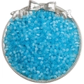 Perles en verre oeil de chat bleu clair 4mm pour bijoux DIY sur un plateau argenté - Bleu foncé / 4mm Trou environ 1mm 10g/Paquet