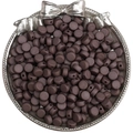 Perles rondes plates en acrylique marron mat pour la création de bijoux DIY - 50 Pcs/Paquet / Gris