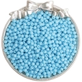 Sky blue 4mm glass round seed beads for DIY handmade jewelry and bracelet making - 4mm (10g/Pack) / Porcelain Blue