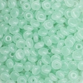 Παγωμένες πράσινες χάντρες rondelle 3x6mm για κατασκευή DIY κολιέ και βραχιολιών κοσμημάτων - 10g/πακέτο περίπου 50τμχ 3x6mm τρύπα 1mm / Ίασπις