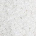 DIY λευκές ημιδιαφανείς χάντρες άβακα 3x6mm για χειροποίητα κολιέ και βραχιόλια αξεσουάρ - 10g/πακέτο περίπου 50τμχ 3x6mm τρύπα 1mm / Λευκός Νεφρίτης