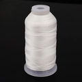 White multi-strand braided nylon thread on spool for DIY bracelet and jewelry making - 6 Strands Approx 480m Diameter 0.50mm / White