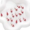DIY Santa Claus alloy enamel pendants for Christmas jewelry making and festive crafts - Santa Claus Style (#12)