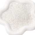 DIY jewelry 2mm aurora white cat eye glass seed beads in white ceramic tray - 4mm (10g/Pack Approx. 150 Pcs) / White