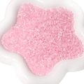 Perles de rocaille roses aurora œil de chat avec reflets AB pour bijoux faits main - Rose