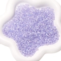 Perles de rocaille 4mm en verre aurore lilas avec revêtement AB pour bijoux DIY - Bleu lac