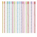 Set of 20 colorful painted iron bead chains for DIY crafts, bags and keychains - Short Style (Diameter Approx 2.4mm)