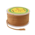 Golden brown 2.5mm nylon cord roll for DIY handmade jewelry weaving and crafting - Solid Braided Rope / 2.5mm (11m/Roll) / Khaki