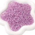 Perles de rocaille en verre œil de chat violet pastel pour bijoux et loisirs créatifs - Violet Phénix