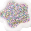 Mélange de perles œil de chat en verre colorées pour création de bijoux DIY - Macarons