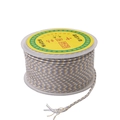 2.5mm blue white gold nylon cord braided rope roll for DIY jewelry making - Mixed Color Braided Rope / 2mm (16m/Roll) / Mixed Grey