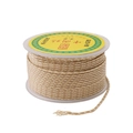 DIY 2.5mm beige nylon braided rope on clear plastic spool for jewelry making - Mixed Color Braided Rope / 2mm (16m/Roll) / Light Khaki Floral