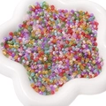 Mélange de perles de rocaille en verre œil de chat 4mm pour bracelets DIY et artisanat - Coloré