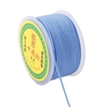 Cordon en nylon bleu ciel pour tressage de bijoux DIY sur bobine pour colliers - 2mm 16m/Rouleau / Bleu