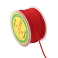 Fil de nylon rouge durable pour bijoux DIY et nœuds chinois sur bobine - 2.5mm 11m/Rouleau / Rouge