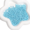 Perles de rocaille en verre bleu clair de qualité pour bijoux DIY faits main - Bleu ciel